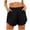 shorts 94#Black, variant on WAYUTE Women's Shorts Workout Shorts Athletic Running Dolphin Shorts with Zipper Pockets Casual Soft Comfort Summer Dailywear