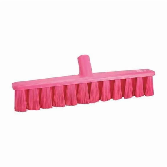 Vikan 15 1/4 in Sweep Face Broom Head, Medium, Synthetic, Pink 31731