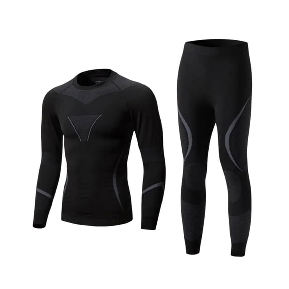 Abbraccia Thermal Underwear Compression Base Layer Set Quick Wicking Seamless Fit for Adult Ski Practice Winter Workouts