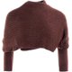 thumbnail image 1 of Nvzi Bufanda con mangas para mujer, bufanda de punto con mangas, poncho/capa/chal cálido de talla grande para otoño e invierno, color café., 1 of 2