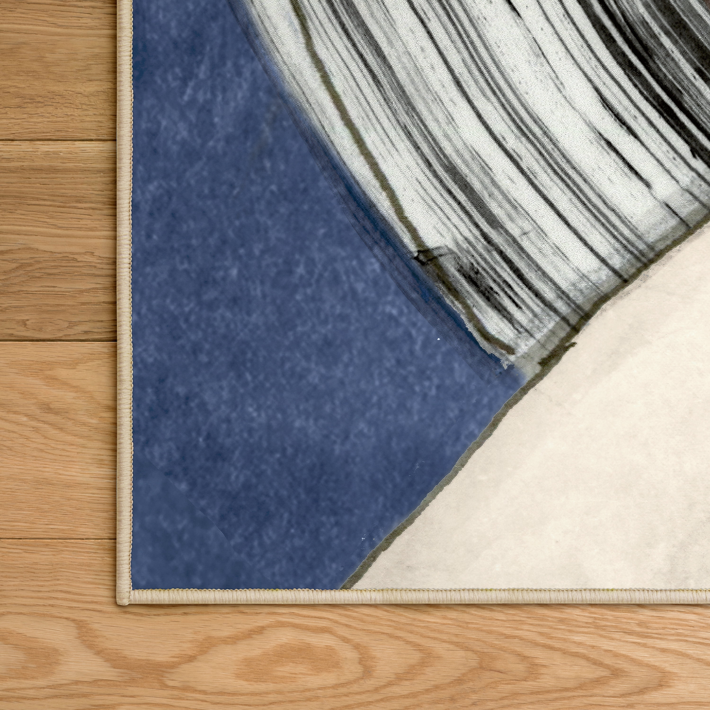 Geometric Cool I Washable Art Area Rug size 8'x10', Power-loomed, Heavenly Softness with Non-Slipping Backing