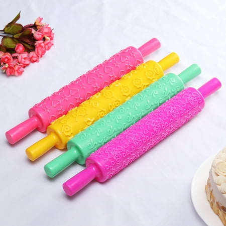 Festival Rolling Pin Embossing 4 Types Baking Pastry Cake Roller Christmas Decorating Mold (Best Type Of Rolling Pin)