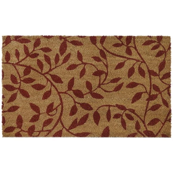 Tapis de Porte en Coco Imprimé de 18 x 30 Po&44; Couleur Multi