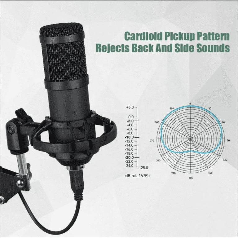 Caattiilaa USB Microphone - PC Streaming Podcast Microphone, Recording  Microphone, Gaming Microphone, 192KHZ/24Bit Condenser - Event-Technology  Portal