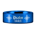 thumbnail image 3 of Tungsten Psalm 144:1 Ring, 3 of 7