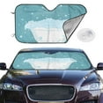 thumbnail image 2 of Daiia Bathtub with Soap Bubbles Windshield Sun Shade for Car SUV Truck (Medium ), Car Sun Shade Windshield, Car Shades for Front Windows, Sunshade for Car Windshield, 2 of 7