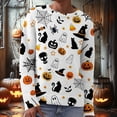 thumbnail image 6 of Certgust Lightweight Sweatshirts for Women Under $15 Womens Halloween Graphic Print Long Sleeve Knit Pullover Sweater with Cozy Seasonal Style, 6 of 7