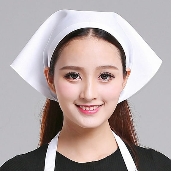 Iodue Chef Hat Waiter Men And Women Kitchen Work Turban Hat Kitchen Supplies