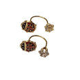 thumbnail image 4 of ARETES DE CATARINA DE ORO LAMINADO  1 PAR, 4 of 4