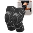 thumbnail image 7 of Breathable Knee Support - Black, XL Size (47-53cm) - Compression Sleeve with Stabilizing Straps for Running, Basketball & Fitness (Single), 7 of 7
