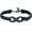 Black-Black, variant on Infinity Cremation Bracelet for Ashes Genuine Leather Memorial Urn Bangle for Ashes Urn Keepsake Bracelet for Women Men