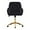 Black, variant on SYNGAR Office Chair with Adjustable Height, Modern Mid Back Soft Criss Cross Chair with Wheels Velvet Swivel Computer Home Task Chairs Ergonomic Executive Chair with Armrests, Beige