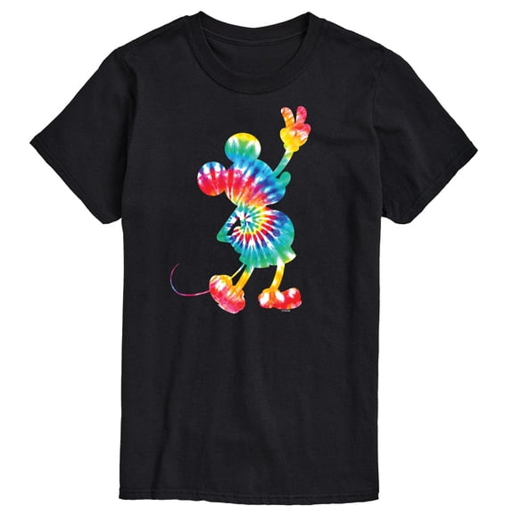 Mickey & Friends - Mickey Tie Dye Silhouette - Men's Short Sleeve Graphic T-Shirt