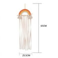 thumbnail image 6 of JANDEL Hair Bow Holder Organizer, Storage Unicorn Hair Clip Hanger, Rainbow Nordic Style Wall Decor Bow Organizer for Baby Girls Room, Ivory, 6 of 8