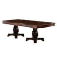 thumbnail image 4 of Acme Furniture Chateau De Ville 7 Piece Double Pedestal Dining Table Set - Cherry with Faux Leather Chairs, 4 of 5