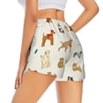 thumbnail image 3 of Bixox Women's Dogs Funny Pets pattern 2 in 1 Running Shorts - Lightweight Athletic Workout Gym Yoga Shorts Liner with Pockets - Large, 3 of 7