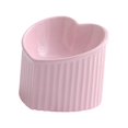 thumbnail image 4 of Ceramic Tilted Elevated Cat Bowl Heart Shape Porcelain Easily Wash Food, 4 of 8