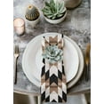thumbnail image 3 of Abstract Aztec Cloth Napkins Washable Set of 6, Brown Geometric Farmhouse Southwestern Reusable Dinner Table Napkins Cloth Bulk for Weddings Kitchen Restaurants Hotel Events Parties 20 x 20 Inch, 3 of 9