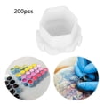 thumbnail image 4 of Recipiente de pigmenti con forma de panal de 200 piezas, estuche de almacenamiento para vasos de tinta para tatuajes, salón de tatuajes o uso personal, 4 of 8