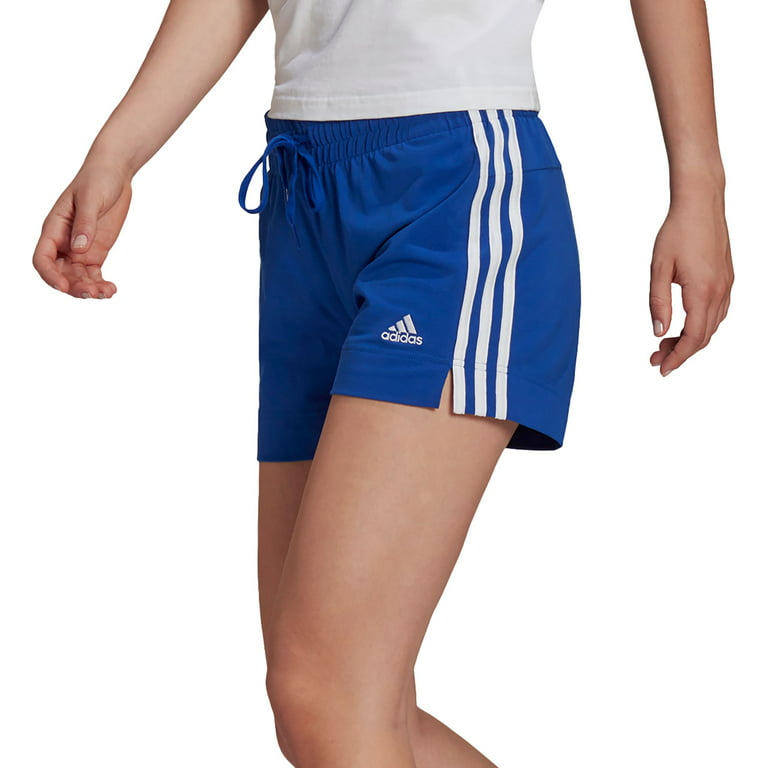 Clancy Raap huren adidas Women's Essentials Slim 3-Stripes Shorts, Bold Blue, S - Walmart.com