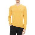 thumbnail image 1 of Calvin Klein Suéter Extra Fino Merino para Hombre, Amarillo, XX-Large Calvin Klein Pull-over, 1 of 1