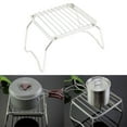 thumbnail image 4 of 1PC Foldable Barbecue Rack And Baking Rack For Grill Portable Outdoor Picnics Grill Camping Barbeque Folding Cooking Camping & Hiking Silver, 4 of 8