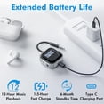 thumbnail image 4 of TRAVEL DEPOT Airplane Bluetooth Transmitter Receiver for 2 Compatible w/AirPods Wireless Headphones, HD Display Low Latency 3.5mm AUX Jack 5.3 Bluetooth Audio Adapter for TV, Flying, Car, Gym, Stereo, 4 of 10