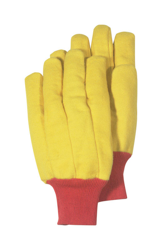 Handmaster Chore Gloves Fleece Men Extra Large Knit Gold Pack Of 12