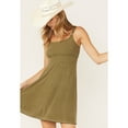 thumbnail image 2 of Cleo + Wolf Women's Mini Dress Moss Green X-Large  US, 2 of 4