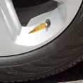 thumbnail image 4 of Tapa de válvula de tornillo de coche Tapas de vástago de válvula con púas Tuercas de lengüeta con púas de aluminio para la mayoría de los vehículos (Oro), 4 of 5