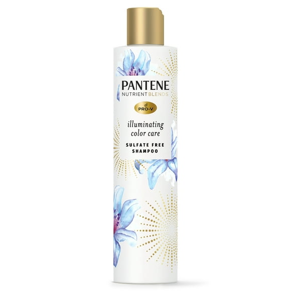 Pantene Sulfate Free Shampoo, Illuminating Shampoo with Biotin, Color Safe, 9.6 oz