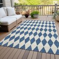 thumbnail image 6 of Addison Rugs Chantille Indoor/Outdoor Transitional Diamonds Navy Washable Rectangle Rug, 10' x 14', 6 of 6