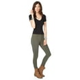 thumbnail image 2 of Aeropostale T-Shirt Basique Extensible Uni pour Femmes, Noir, Juniors, Petit, 2 of 2