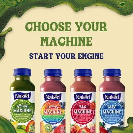 Naked Juice Green Machine Flavored 100% Juice Smoothie Blend, 15.2 fl oz