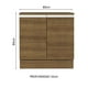 thumbnail image 3 of Mueble de Cocina Madesa Glamy 80 cm 2 Puertas Marrón, 3 of 7