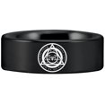 thumbnail image 2 of Seal of Solomon Tungsten Carbide Ring, 2 of 5