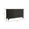 thumbnail image 4 of Depot E-Shop Paris 6 Drawer Double Dresser - Black, 4 of 9