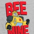 thumbnail image 4 of Transformers Valentine's Day Bumblebee Bee Mine Unisex Adult Heathered Premium T Shirt (2X-Large) Athletic Heather, 4 of 5