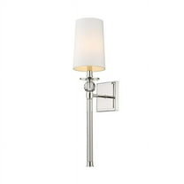 1 Light Wall Sconce In Classical Style 5.5 Inches Wide By 24.5 Inches High-Polished Nickel Finish Z-Lite 805-1S-Pn