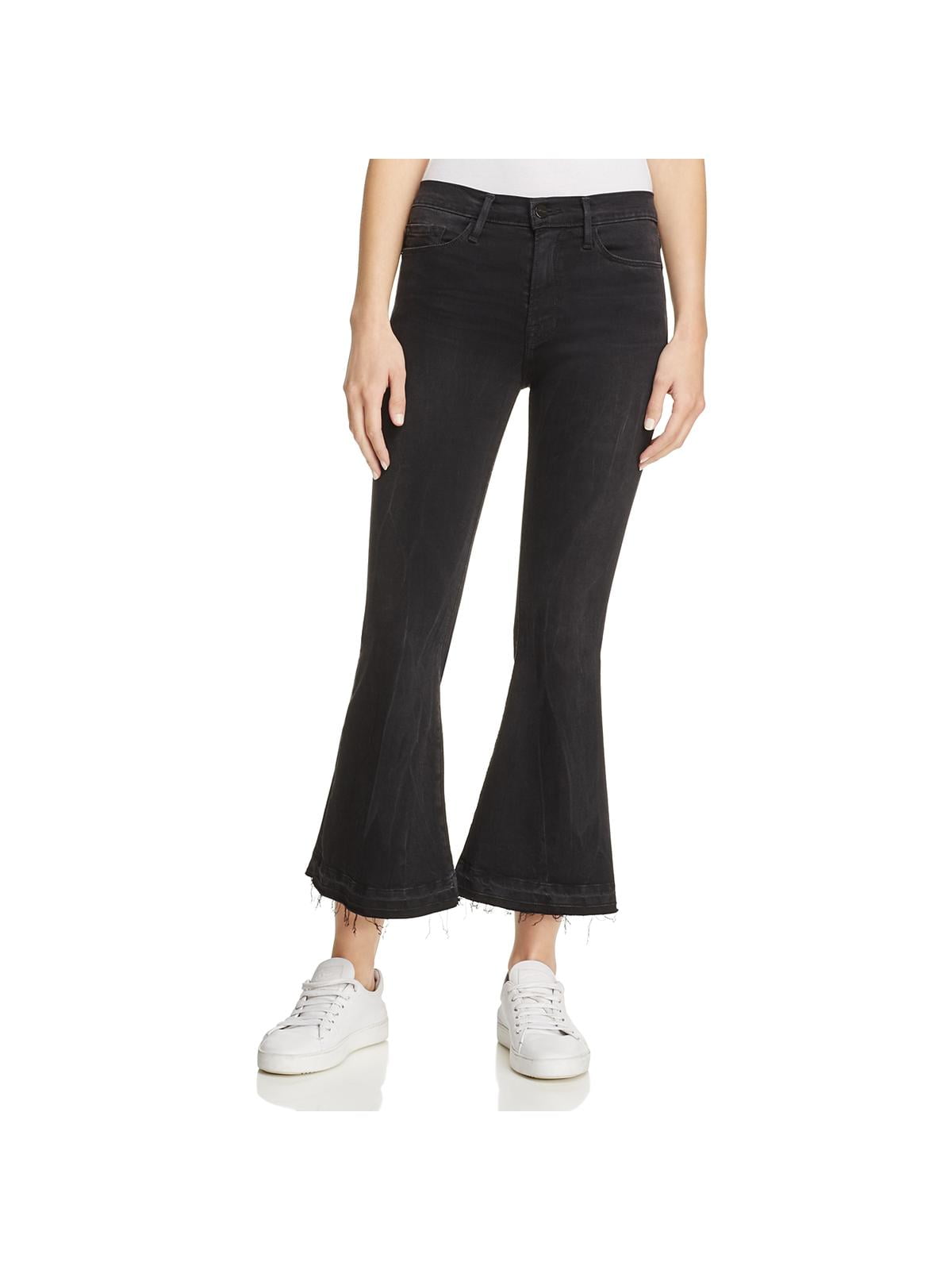 cropped black jeans womens