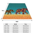 thumbnail image 3 of Cauagu Elephants Pattern Flannel Bed Blankets,Fleece Blanket Comfortable Air Conditioning Blanket for Sofa Bed Travel Couch & Living Room -60"x50", 3 of 8