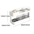 thumbnail image 4 of Toothbrush and Toothpaste Holder with 2 Cups – Space-Saving Bathroom Organizer & Travel-Friendly Toothbrush Case, 4 of 6