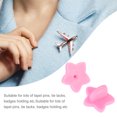 thumbnail image 2 of SHISUYAN 100Pcs Pink Rubber Star Pin Back Easy Installation and Removal, 2 of 8