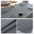 thumbnail image 4 of Plastic Table Cloth for Rectangle Tables Vinyl Tablecloth Waterproof Wipeable Oilcloth Table Cloths for Parties Dining Table Cover, 4 of 6