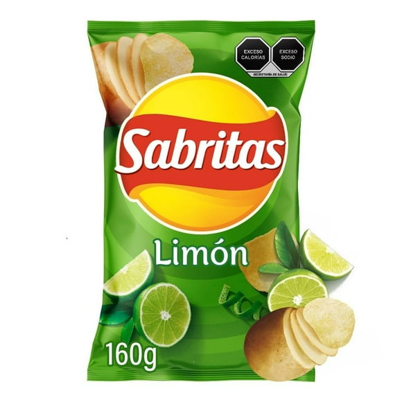 Papas fritas Sabritas sabor limón 160 g