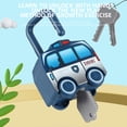 thumbnail image 5 of Toys for Kids Ages 4-8 Lock and Key Car Toys Counting Matching & Sorting Toys with Numbers and Vehicle Names Montessori Early Learning Toy Gift for Preschool Children Educational Toy, 5 of 7