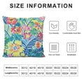 thumbnail image 5 of BANET  Bright Floral Indoor/Outdoor Accent Throw Pillowcase, Plush Fill, Weather, and Fade Resistant  22x22in, 5 of 5