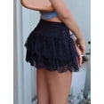 thumbnail image 7 of Michellecmm Women's Summer Mini Lace Skirts Tiered Short Skirt for Events and Holiday Parties, 7 of 7