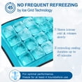 thumbnail image 5 of Rebelduck Knee Ice Pack Wrap, 45-Min Cold Therapy, Reusable Gel for Thighs, Elbows, Calves & Legs, 12"x9.5" Ice Grid Design, 5 of 6
