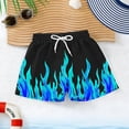 thumbnail image 6 of Cethrio Boys Beach Shorts, Relaxed Fit Stretchy Fashion Elastic Waist Board Shorts Sky Blue Size 8, 6 of 7